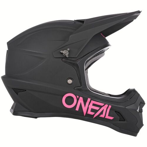 ONEAL 2022 YOUTH 1 SERIES SOLID BLACK PINK HELMET